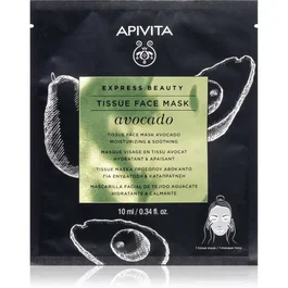 Apivita Masque facial à l'avocat, Hydratant & Apaisant, 10 ml